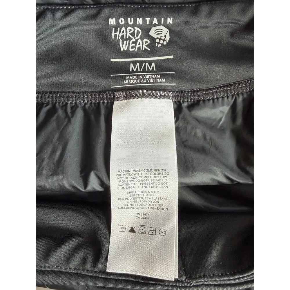 Mountain Hardware Trekkin Insulated Mini Skirt Size Medium in Black